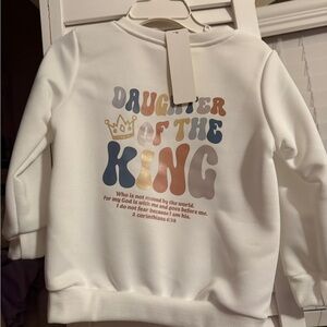SHEIN Multicolor 'Daughter of the King' Sweatshirt